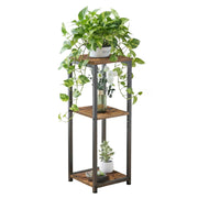 VonDream front view tall plant stand shows compact vertical storage benefit