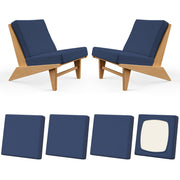 Vorshape front view of four large square covers showing neat tailored look