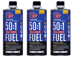 VP Racing front packaging showing 50:1 premix and convenience