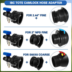 Vtenyeo detailed shot of 3/4" ball valve threads, showing smooth on/off control advantage