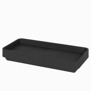VUWEZ front view of six rectangular trays showing neat organization benefit