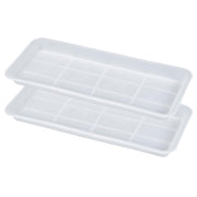 VUWEZ front view of clear rectangular tray protecting surfaces