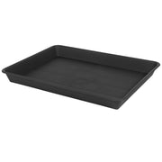 VUWEZ front view saucer showcasing full tray coverage and neat water containment