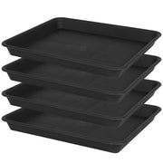 VUWEZ front view of rectangular tray showing rim and dimensions protecting surface