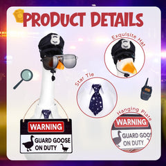 Vzuito police-style cap detail on goose offering authentic uniform look