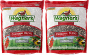 Wagner's front packaging showing 6-pound bag attracting cardinals