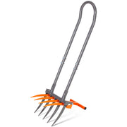 Walensee broadfork front view showing full tool and ergonomic benefits