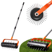 Walensee front view roller showing sturdy frame and even spikes, durable aeration benefit