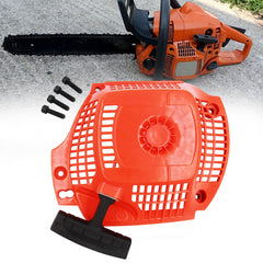 Wanotine installed on Husqvarna chainsaw showing correct fit and restored starting