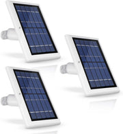 Wasserstein front view of solar panel showing sleek white housing and robust frame
