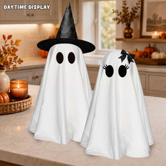 Watlie ghosts glowing at night with LEDs, creates inviting ambiance
