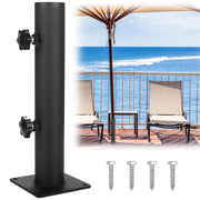 Wdwlbsm front view of umbrella base showing compact stable design and easy mounting