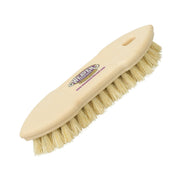 Weaver Livestock front view of Tampico pig brush showing shape and grip benefit