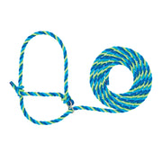 Weaver Livestock front view halter showing fit and color, clear handling control
