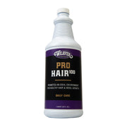 Weaver Livestock ProHair100 front label showing product identity and usage benefit
