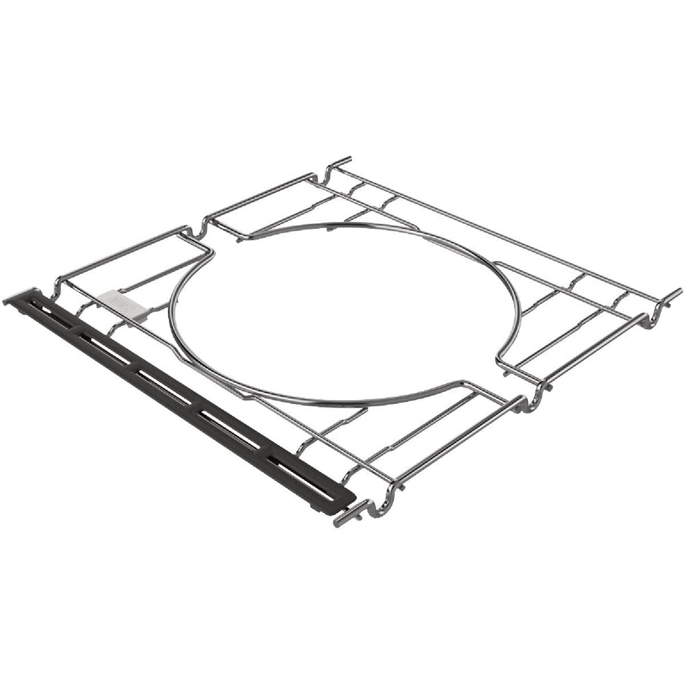 Weber crafted frame kit front view showing fit and expanded cooking options