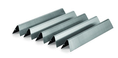 Close-up of Weber stainless-steel texture highlighting rust resistance