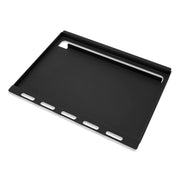 Weber griddle insert front packaging showing model fit and benefit