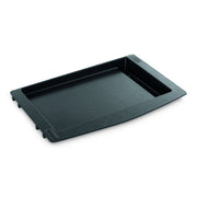 Weber griddle insert front view showing durable porcelain enamel and versatility