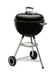 Weber original kettle front view showing compact grill and classic silhouette