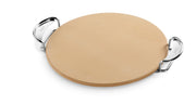 Weber pizza stone front view showing product and sturdy design benefit