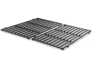 Weber grate front view showing porcelain finish and easy cleanup benefit