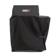Weber Searwood 600 cover front fit showing full grill protection and neat fit