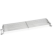 Weber warming rack front view showing durable plated-steel and fit benefit