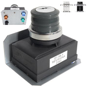 WEBROIL front-panel igniter assembly showing mounting fit and clear label for accurate replacement