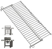 WEBROIL warming rack front view showing exact fit and durable stainless construction