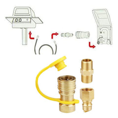 WedFeir close-up of solid brass threads highlighting durability and leak resistance