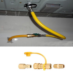 WedFeir quick disconnect plug and coupler side profile showing compact design benefit