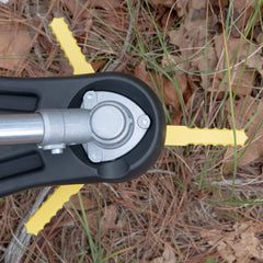 WEED WARRIOR blades next to ruler for size and scale clarity