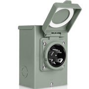 WELLUCK front panel view showing inlet and secure cover for safe outdoor power