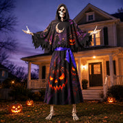 wemidels hooded cloak front view showing dramatic reaper silhouette and instant curb appeal