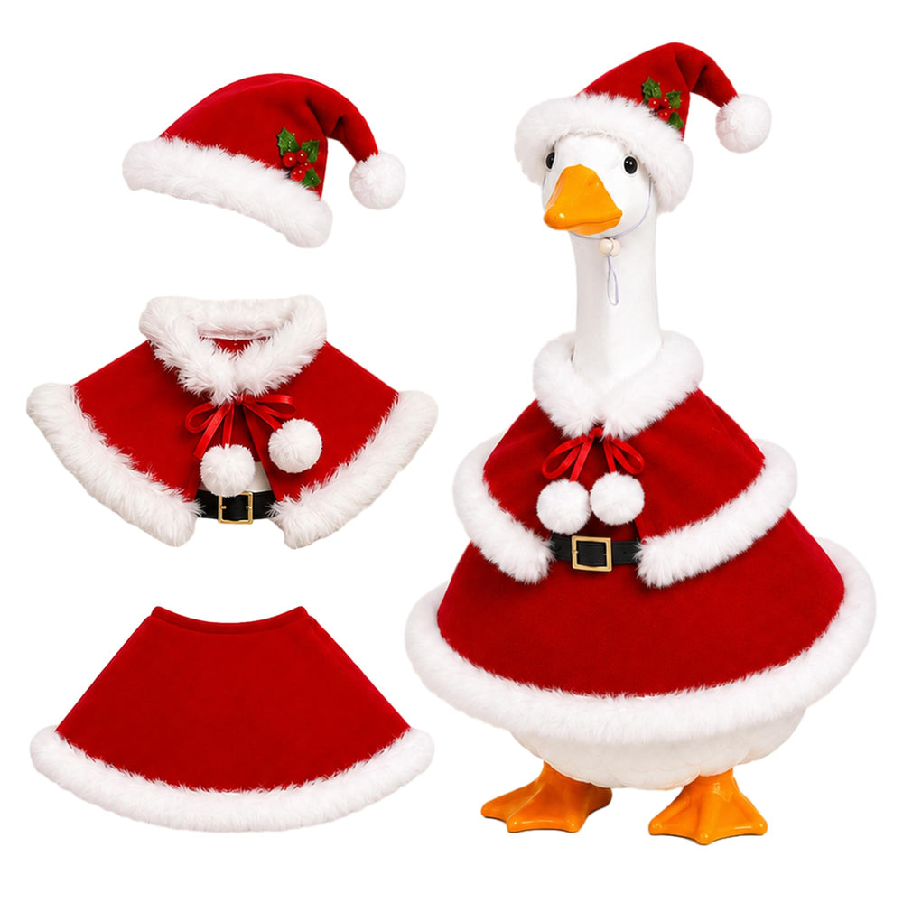 wemidels front view of full three-piece goose outfit showing festive welcome
