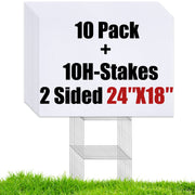 WENWELL front view of packaged 10-pack signs showing ready-to-use kit