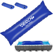WERCHO front view of pool pillow showing durable shape and center support