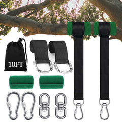 Werfeito front packaging showing 10ft straps and included hardware for easy choice