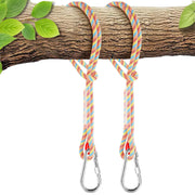 Werfeito front view showing two ropes and carabiners for secure hanging