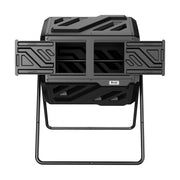Werph 43 Gal front view showing sleek black design and stable base for durable composting
