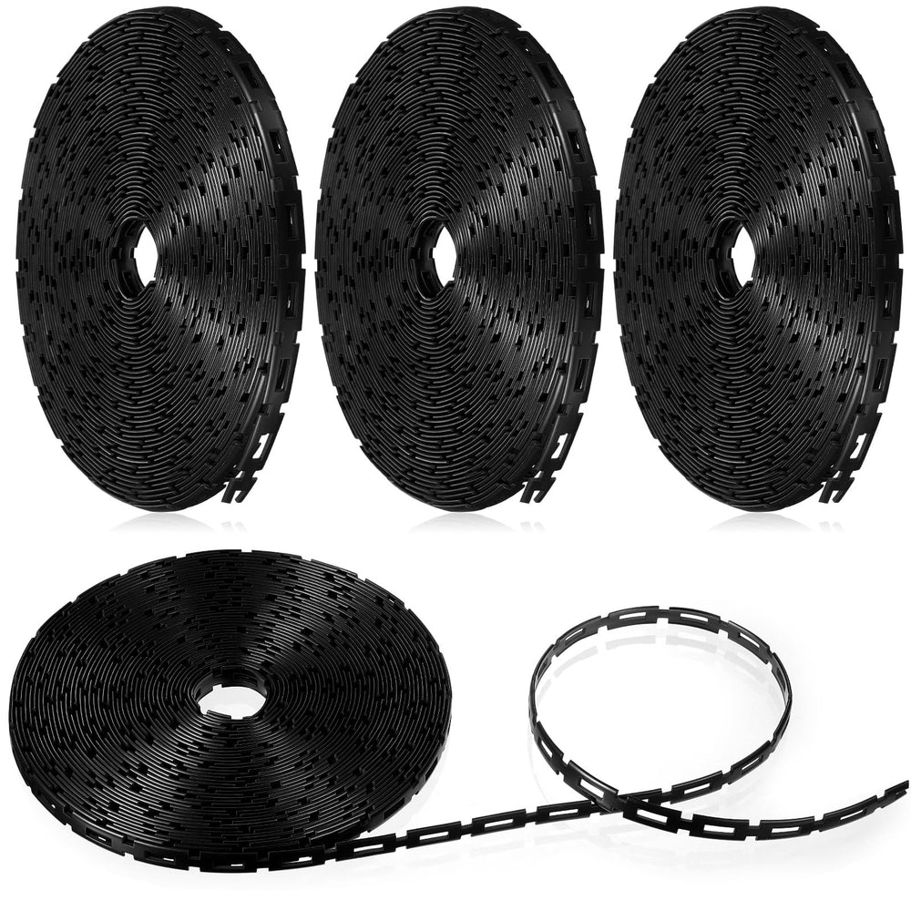 Wesiti four black rolls front packaging showing total 200 ft for durable staking