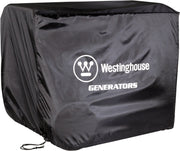Westinghouse cover front view protecting generator, keeps unit clean