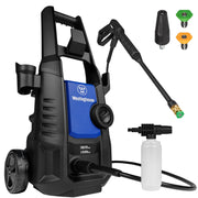 Westinghouse ePX3050 front view showing compact design and included accessories for easy storage