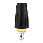 Westinghouse turbo nozzle front view showing durable housing and spray outlet, rugged performance