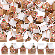 Weysat front packaging showing 50 mini gingerbread houses for bulk decorating benefit