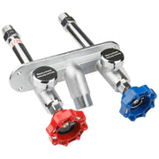 WHK front view of frost-free faucet showing durable chrome and outdoor benefit