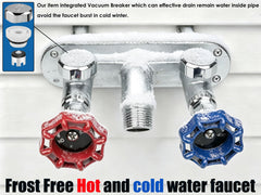 WHK side profile highlighting 4-inch stem and hose thread for easy hose hookup