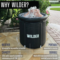 Wilder Games drain and faucet detail enabling fast emptying and convenient maintenance