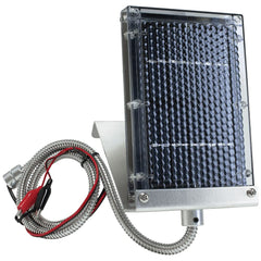 Wildgame Innovations panel front view showing compact charger and durable design benefit